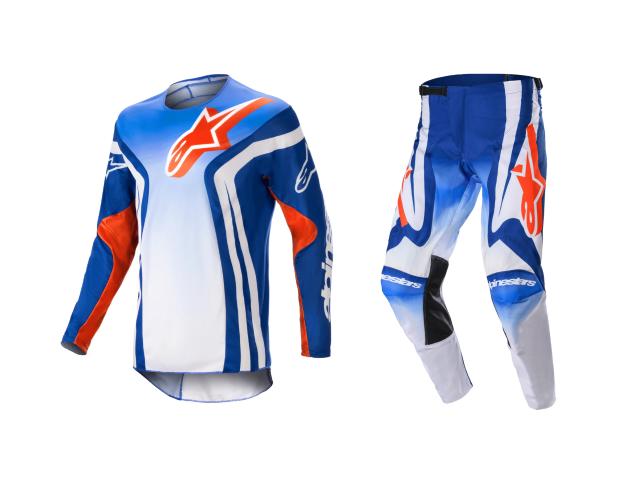 Completo Alpinestars Racer Semi Blu/Bianco